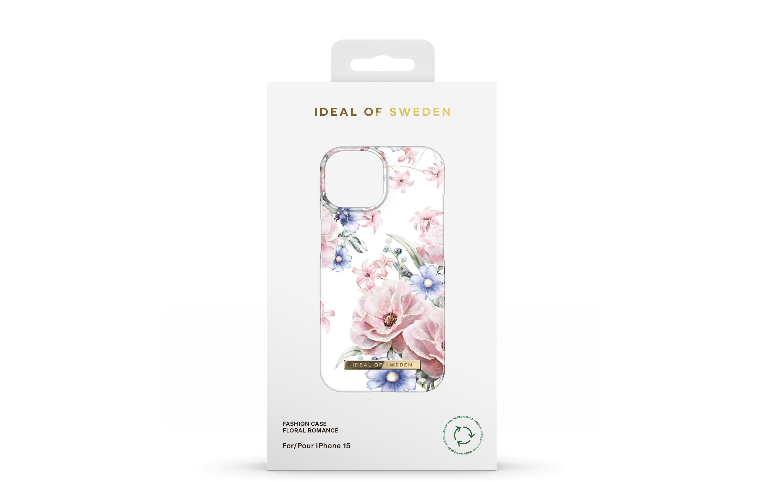 Back Cover Floral Romance iPhone 15Polycarbonat-Backcover im Marmor-Look für das Apple iPhone 15