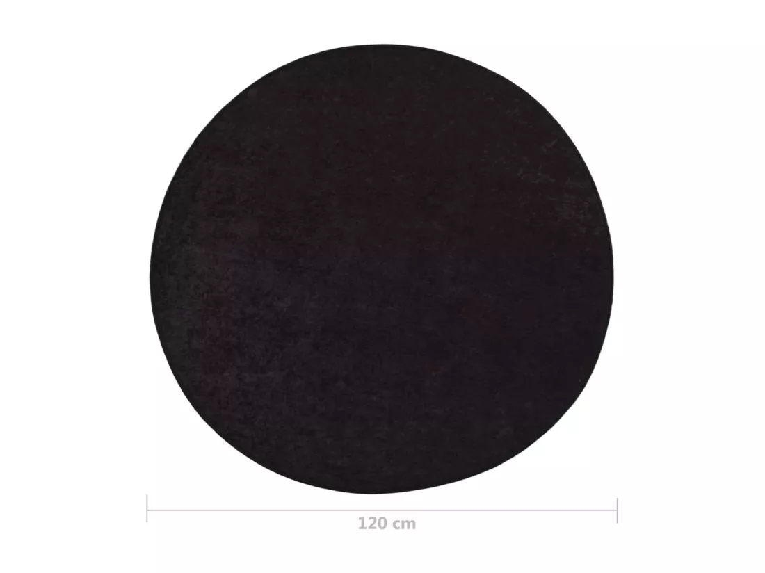 Tapis lavable antidérapant f120 cm anthracite