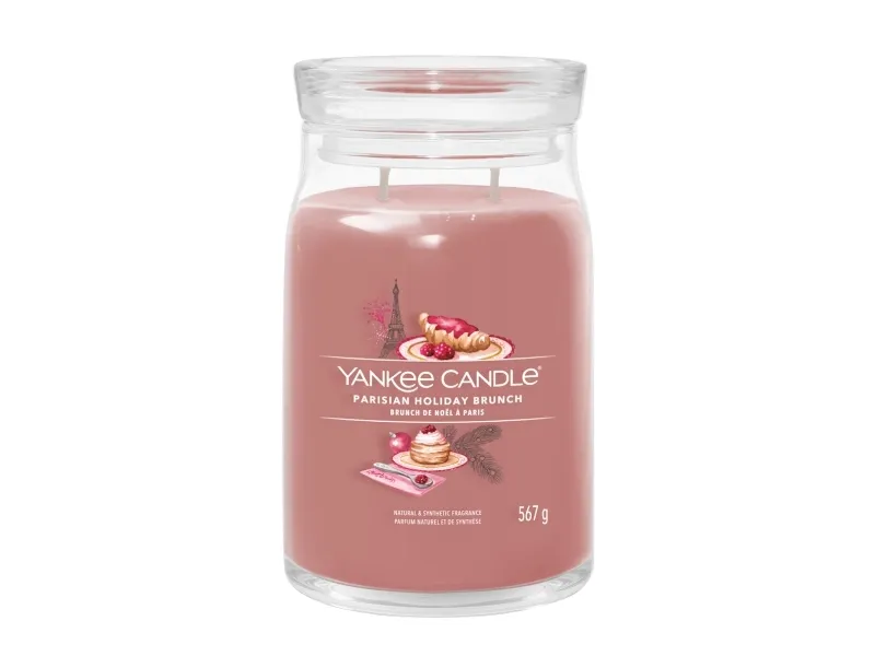 Yankee Candle Parisian Holiday Brunch, Cylinder, Rose, Orange, 90 t, 1 stk