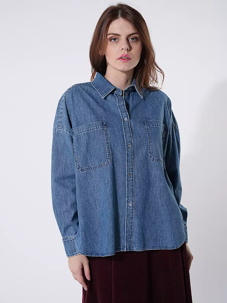 WEEKEND MAX MARA Jeansbluse LANDA blau