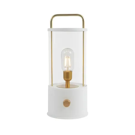 Idena LED Campinglaterne USB weiß, 35cm, tragbar
