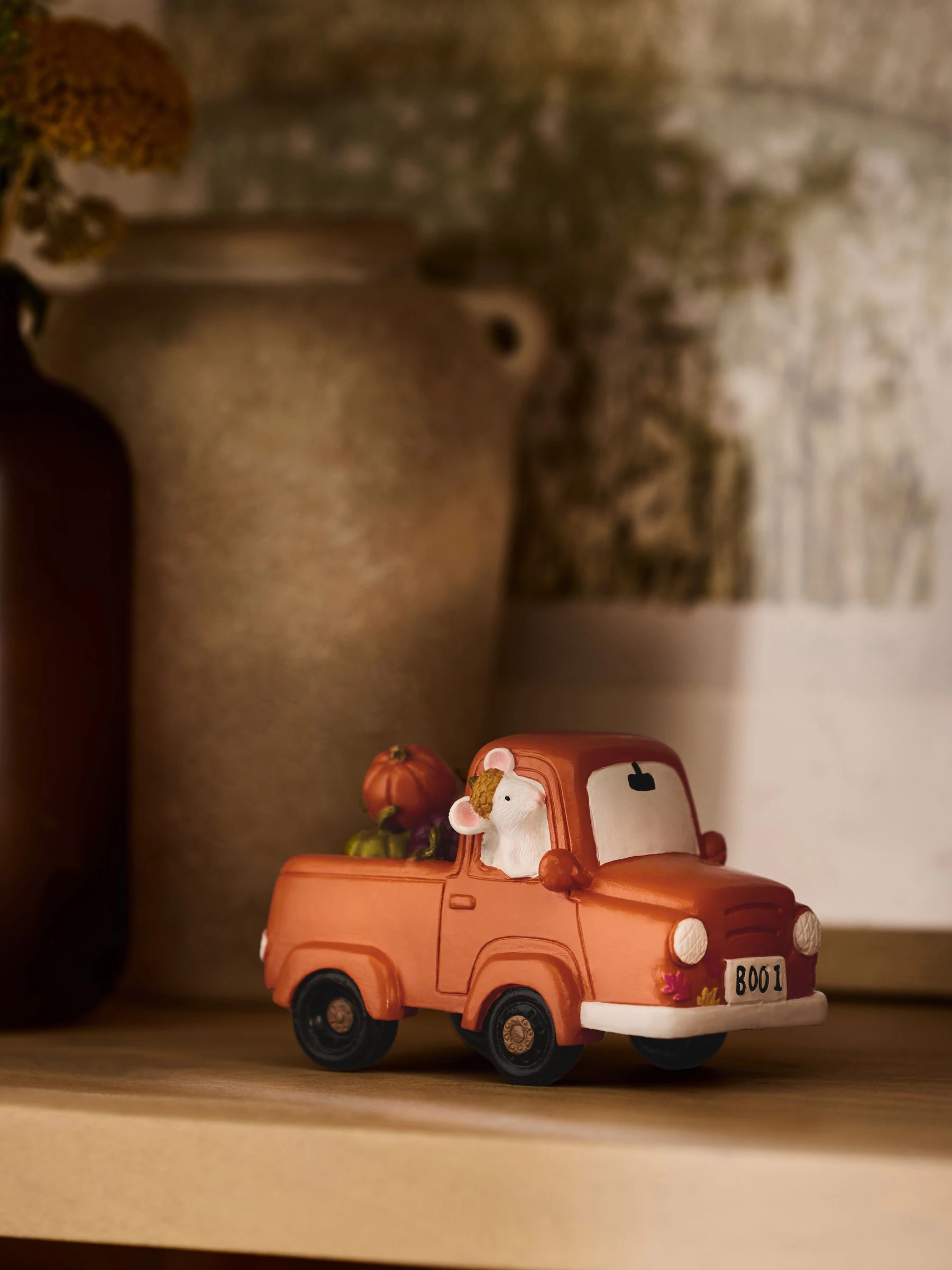 Halloween Pumpkin Truck Ornament