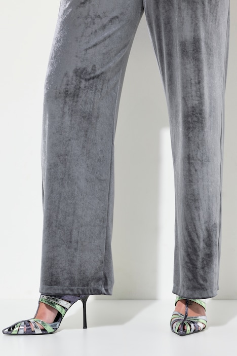 Samthose, weites Bein, elastischer Bund
