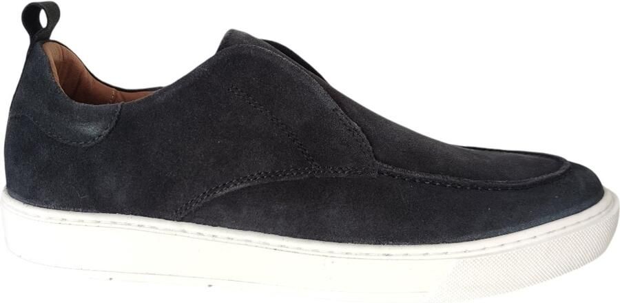 PS Poelman Gregory suède loafers donkerblauw
