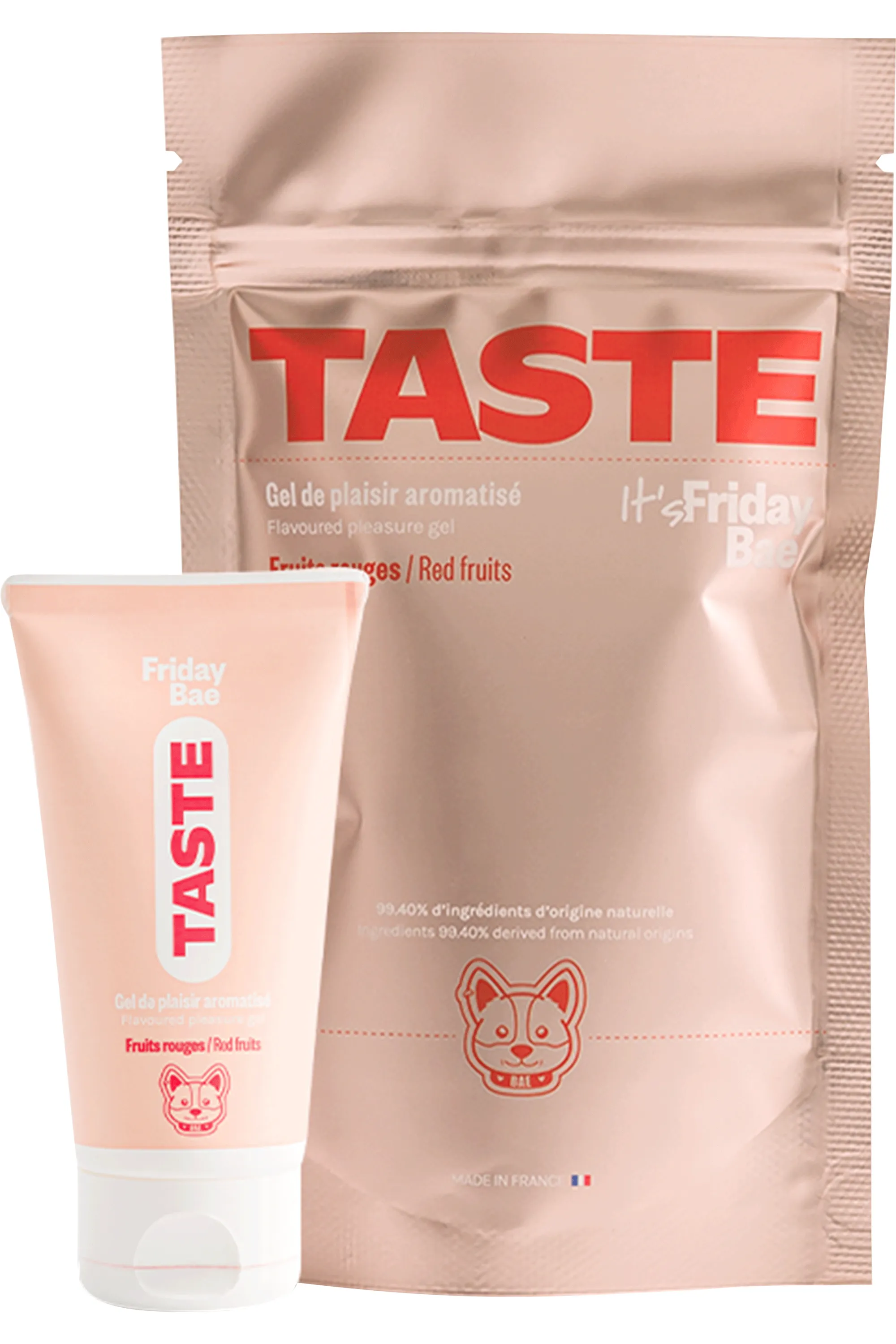 Friday Bae Gel de plaisir lubrifiant aromatisé Fruits Rouges-50 ml