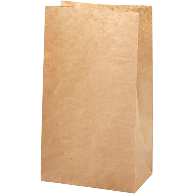 Papirpose, H: 27 cm, str. 9x15 cm, 50 g, brun, 100 stk./ 1 pk.