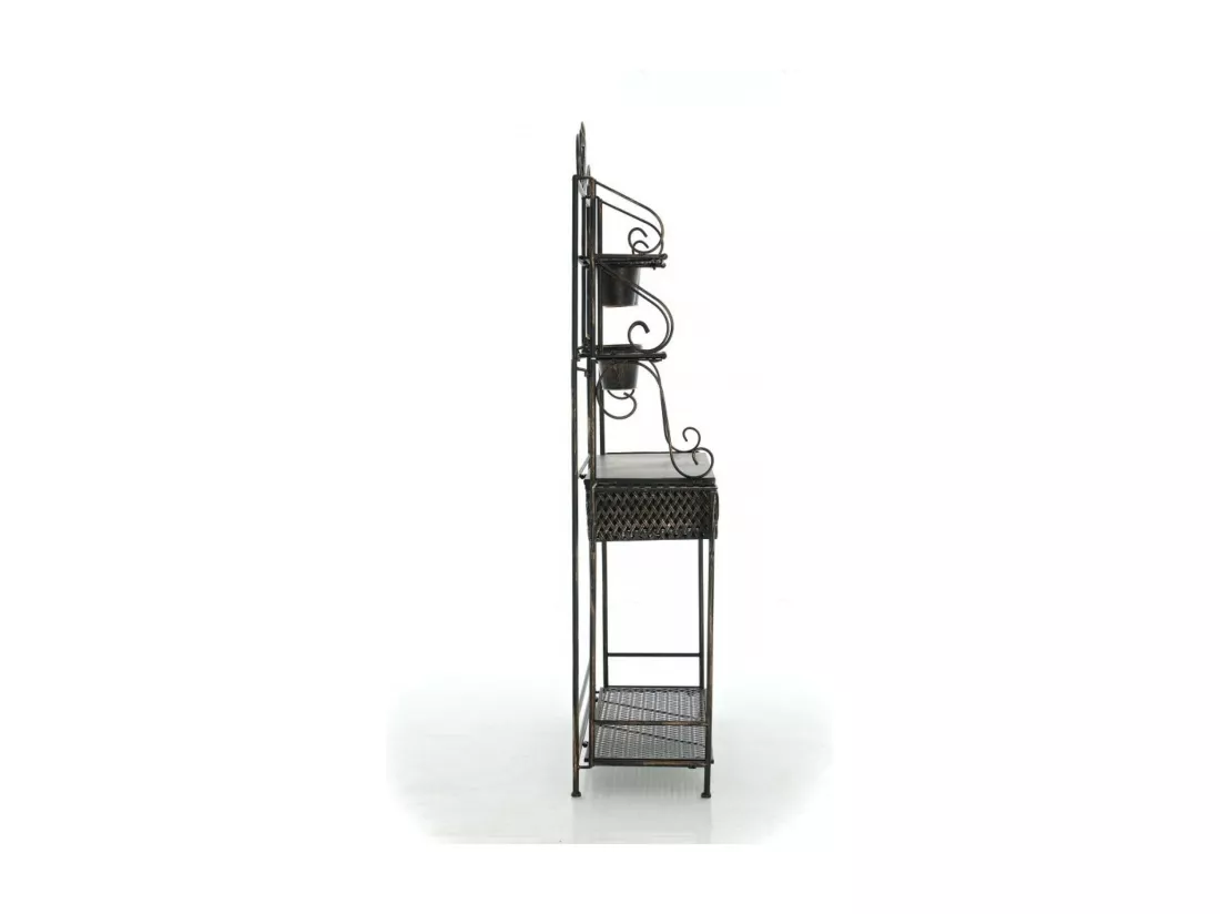Étagères sur pied - Métal - 94 x 30 x 149cm - Bronze - Shine
