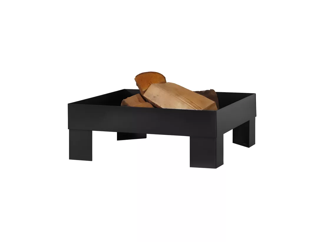 Brasero en acier peint plateforme 80 cm