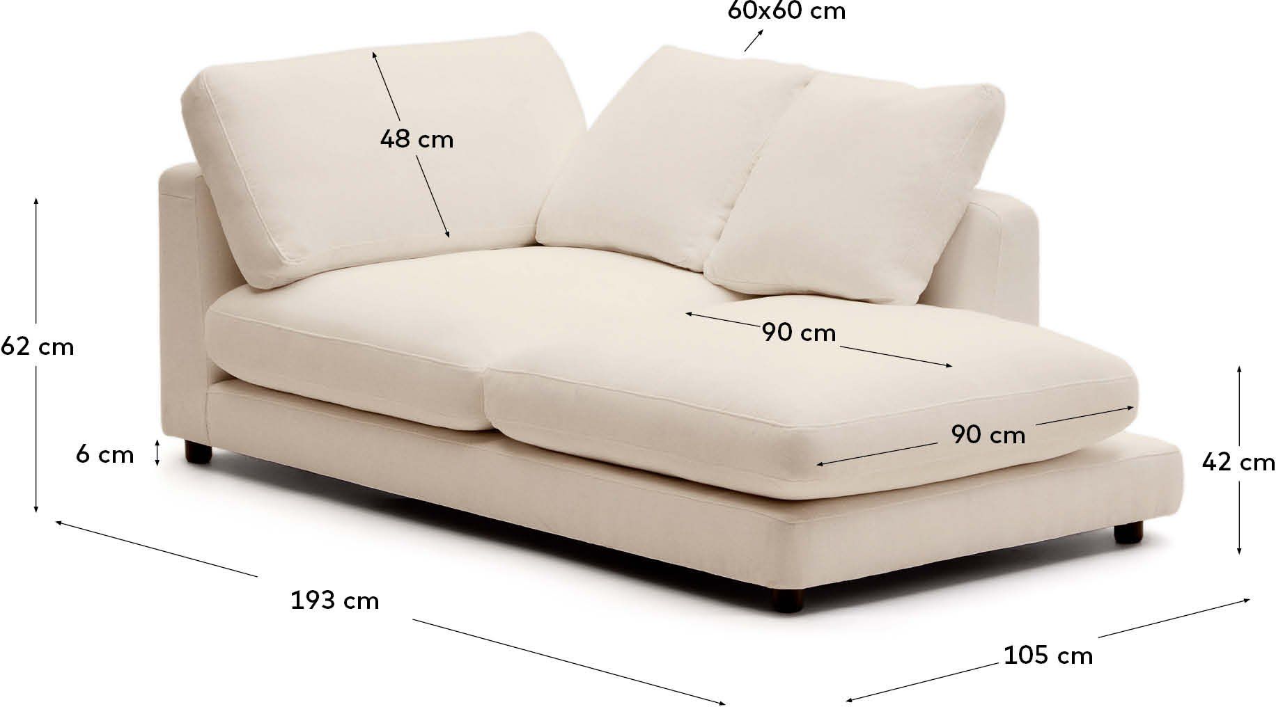 Kave Home   Gala Chaise Longue