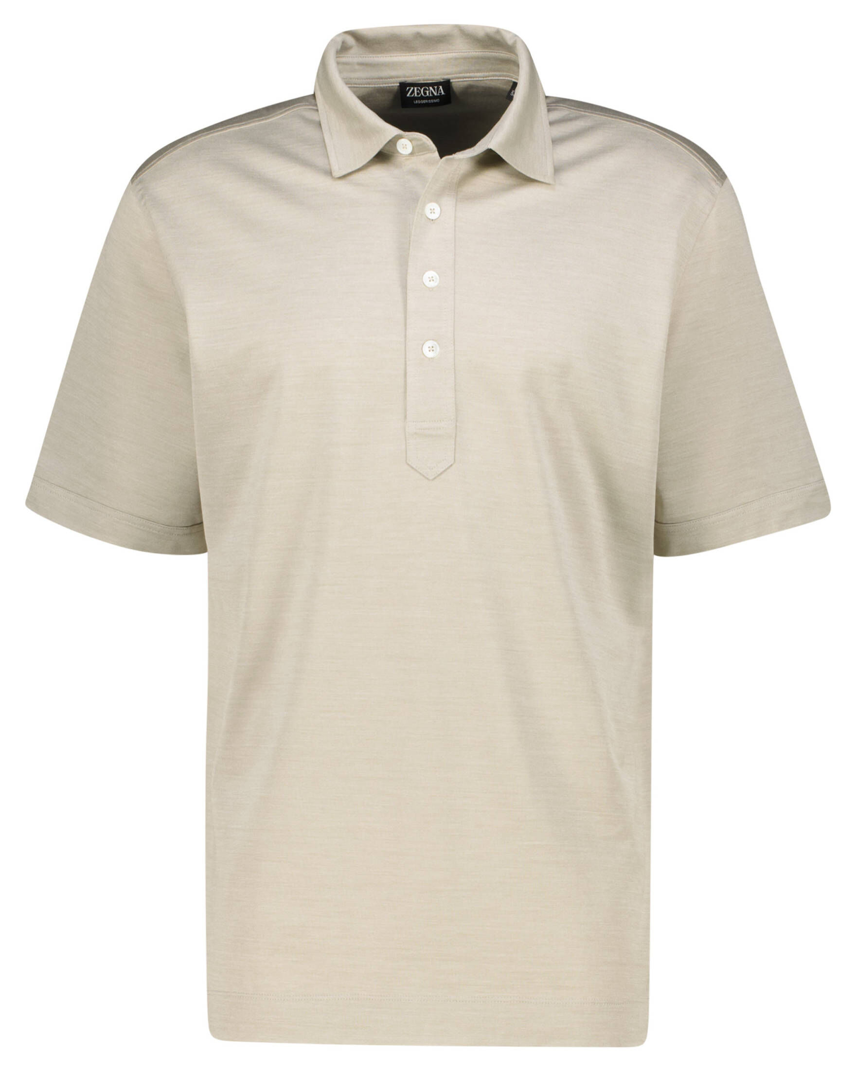 Zegna| Herren Poloshirt LEGGERISSIMO aus Seide-Baumwoll-Mix