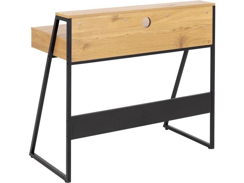 AC Design Tisch Reece, Wildeiche / Schwarz Büroschreibtisch