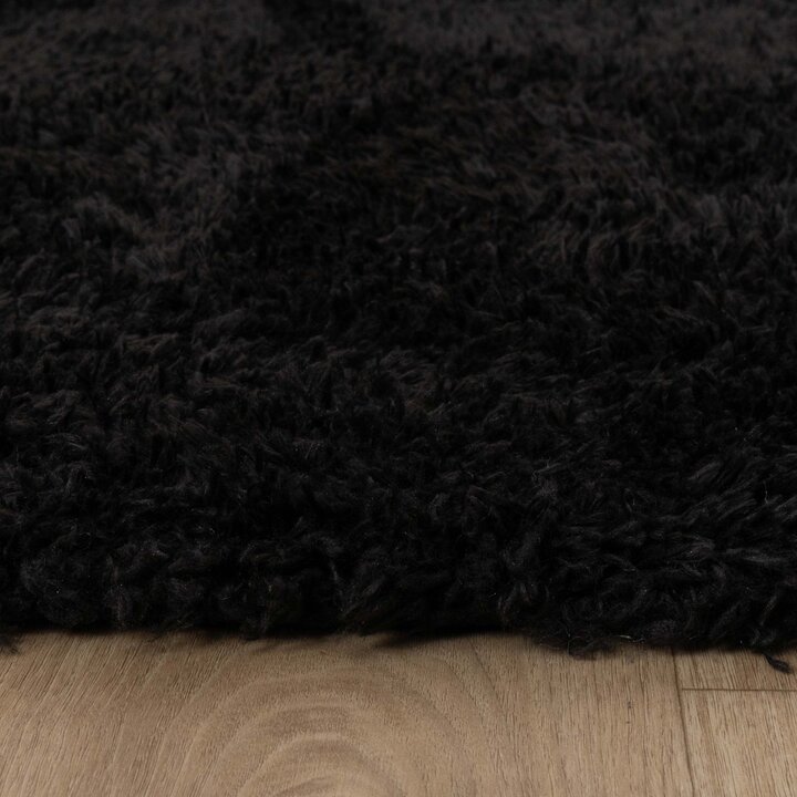 Shaggy vloerkleed - Blaze Zwart | Luxe uitstraling!