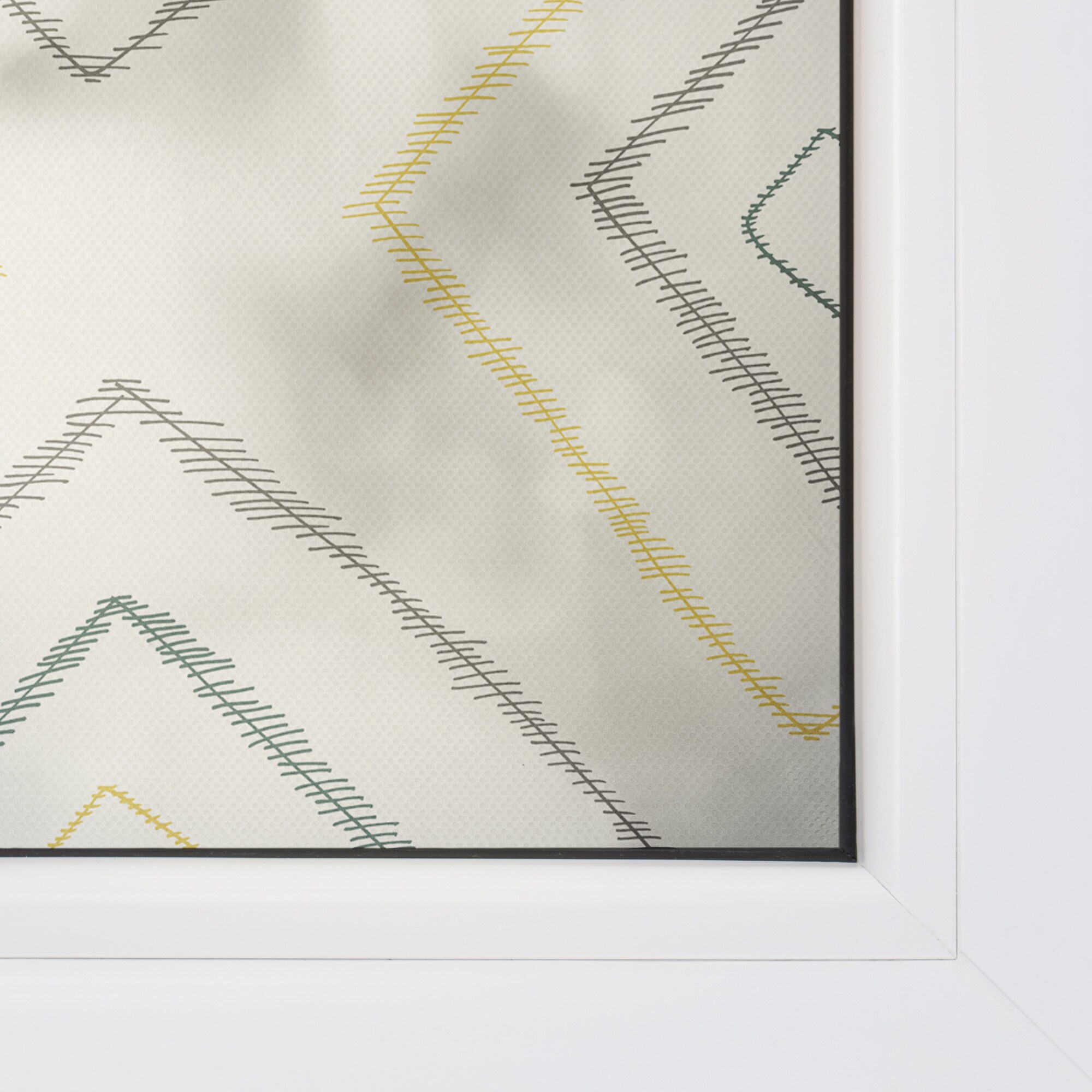 Lichtblick Fensterfolie selbstklebend, Sichtschutz, Stripy Boho Rectangle- Beige