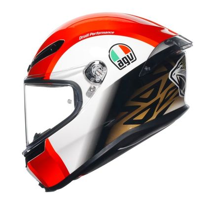 Casque AGV K-6 S - SIC58 - Blanc / Rouge