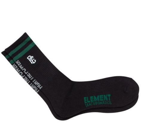 Element Pexe Skate Socks Black