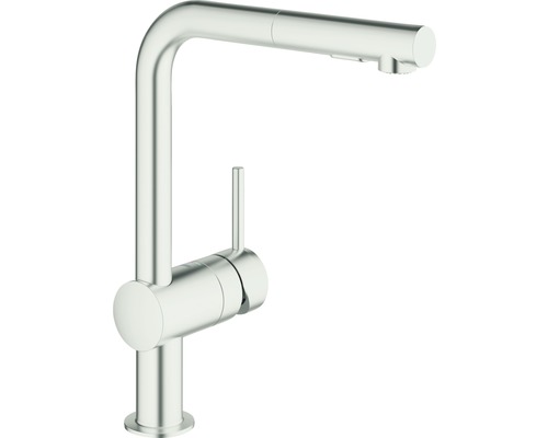 GROHE keukenkraan met handdouche MINTA supersteel mat 30274DC0