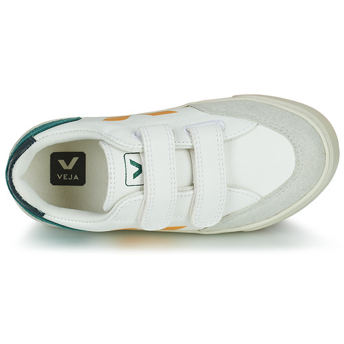 Veja - SMALL V-12 VELCRO - Blanc / Jaune / Vert