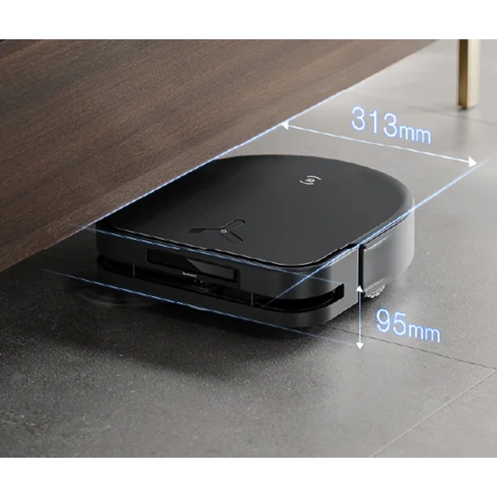 Deebot X5 OMNI Staubsaug-Roboter Staubsauger Nass / Trocken Bodenreinigung mit All-in-One Station / App Steuerung (DDX19) - Schwarz