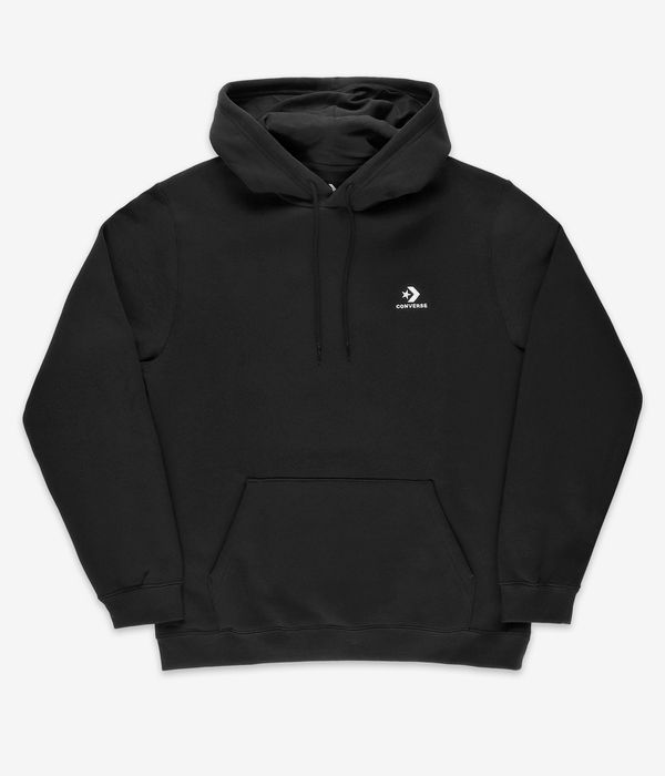 Converse Go To Embroidered Star Chevron Brushed Back Hoodie (black)