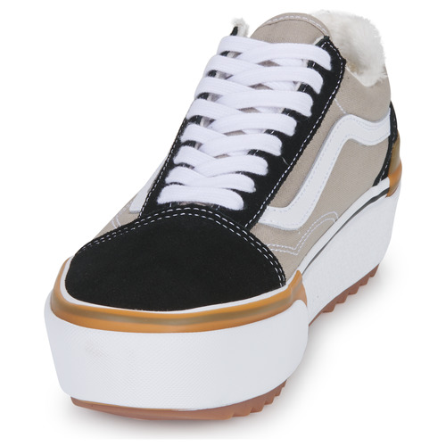 Vans - OLD SKOOL STACKED SHERPA - Noir / Blanc / Gris