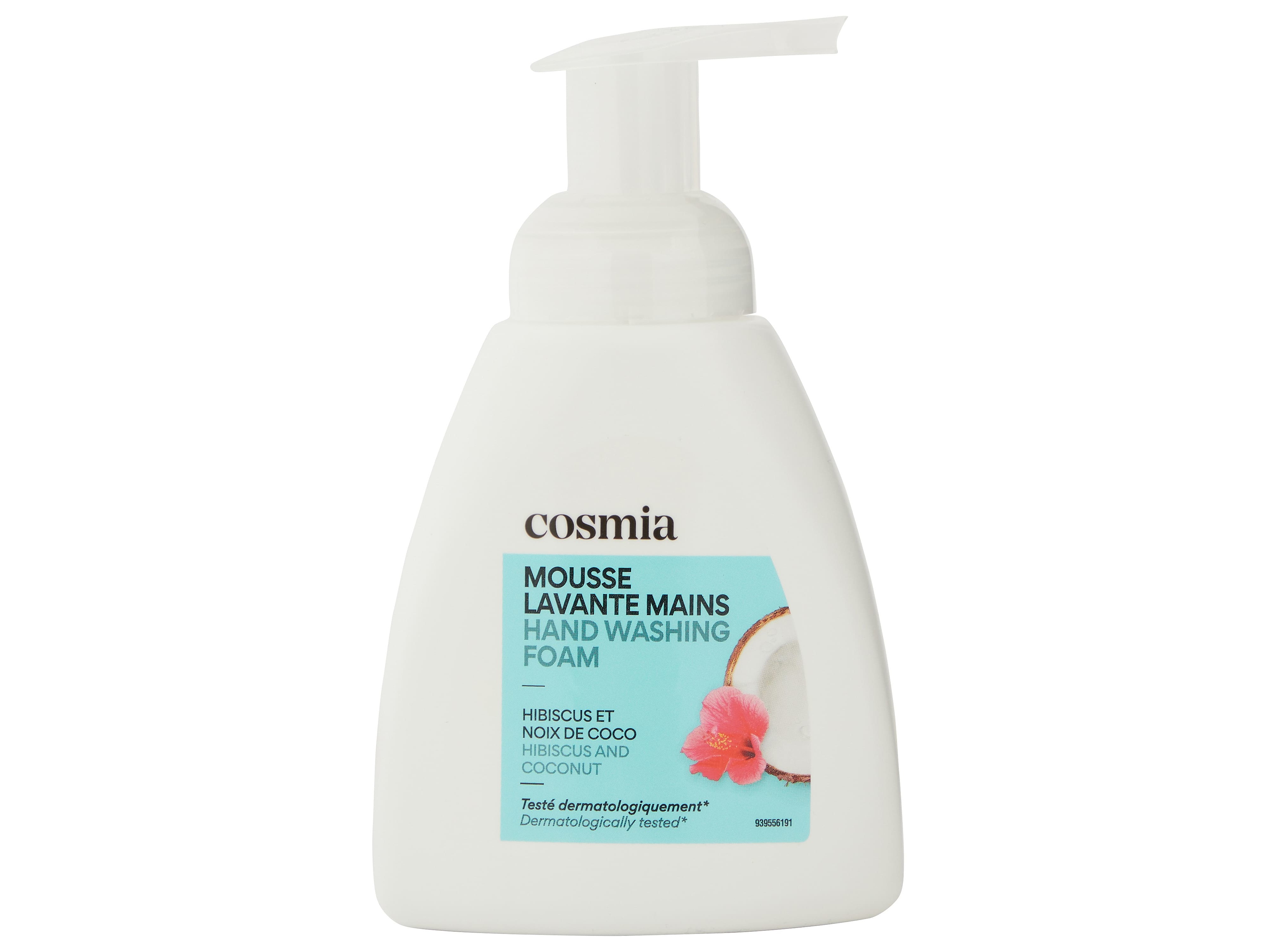 SABONETE EM ESPUMA COSMIA HIBISCO E COCO 300ML