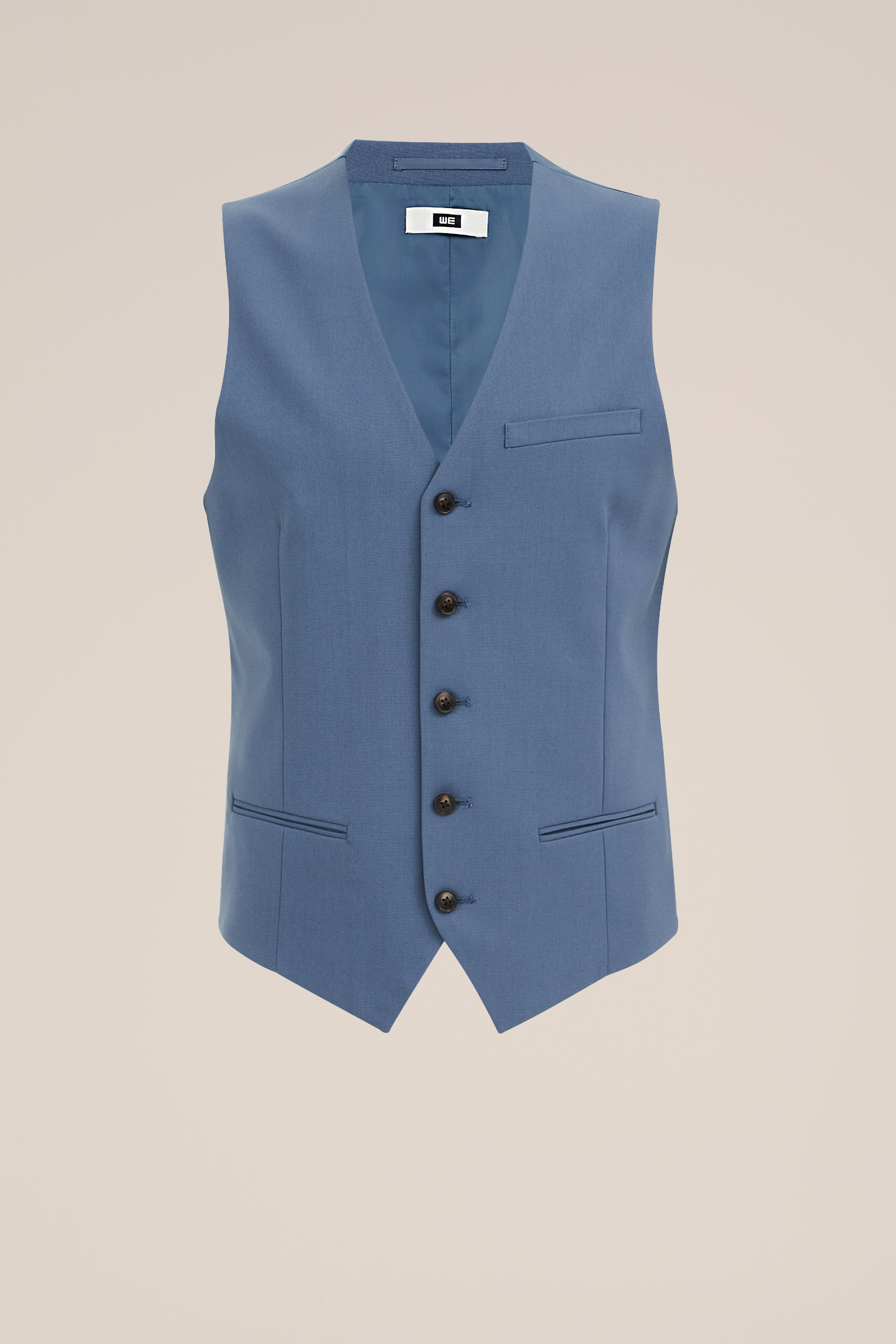 slim fit gilet met stretch Fundamentals Marineblauw