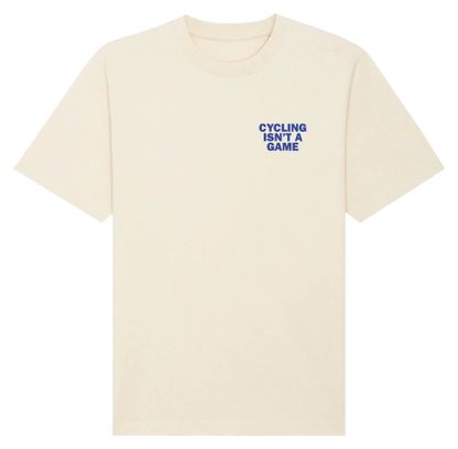 T-Shirt Ample Unisexe Çois 'Cycling isn't a Game' Beige