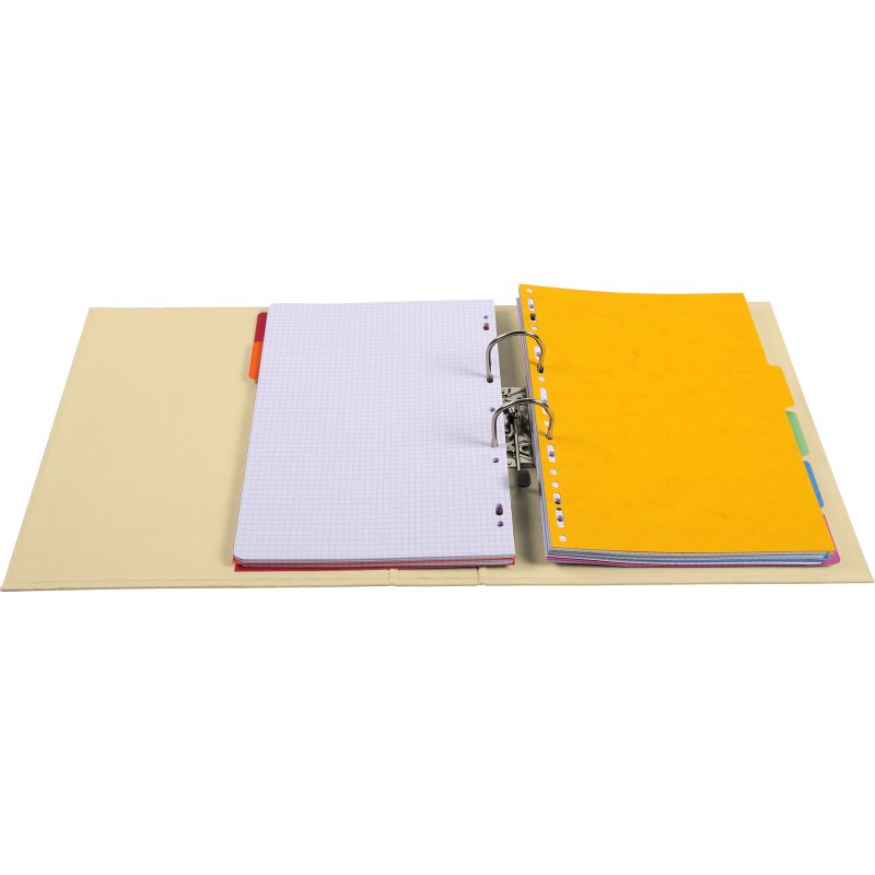 Classeur à levier cartonné Prem Touch Exacompta A4 - Dos 7 cm couleurs assorties pastel