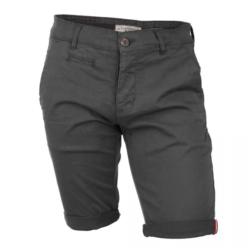 La Maison Blaggio Short Chino Anthracite Homme La Maison Blaggio Venili