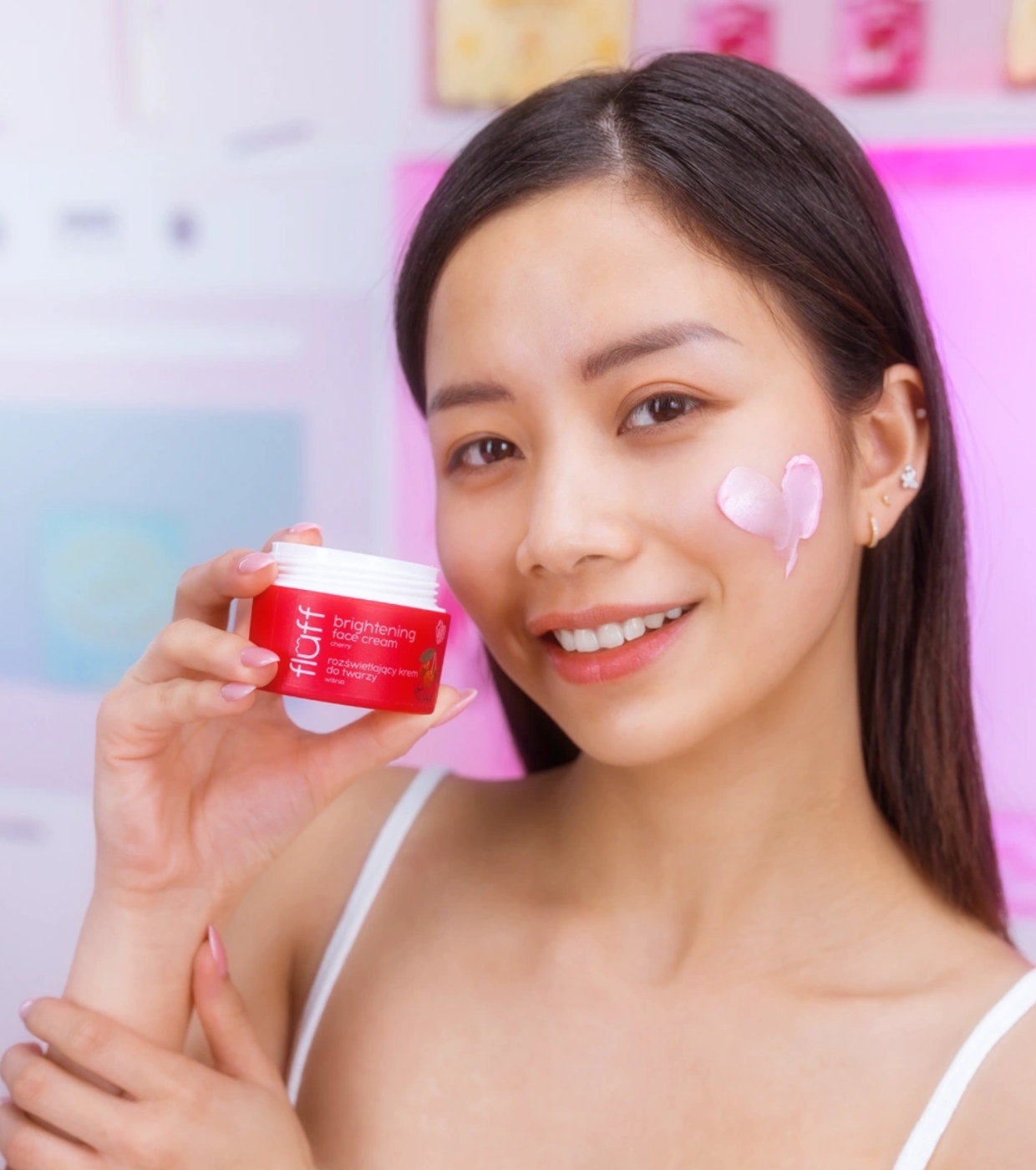 Fluff - Creme Facial Iluminador - Cereja