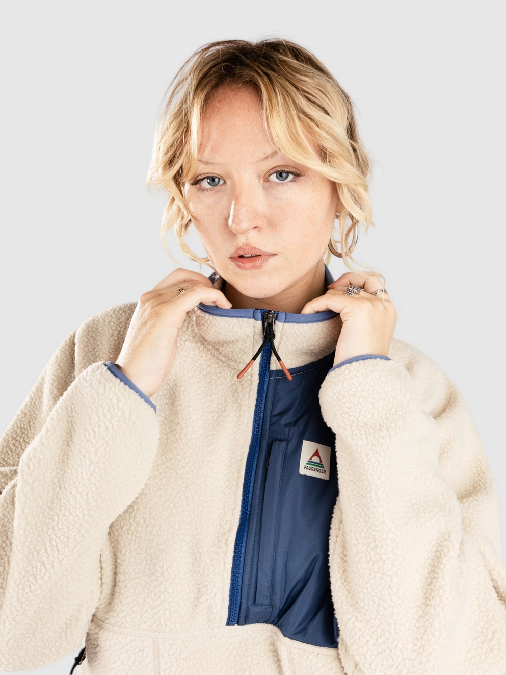 Passenger Home 2.0 Recycled Sherpa Fleece Jacket oatmeal