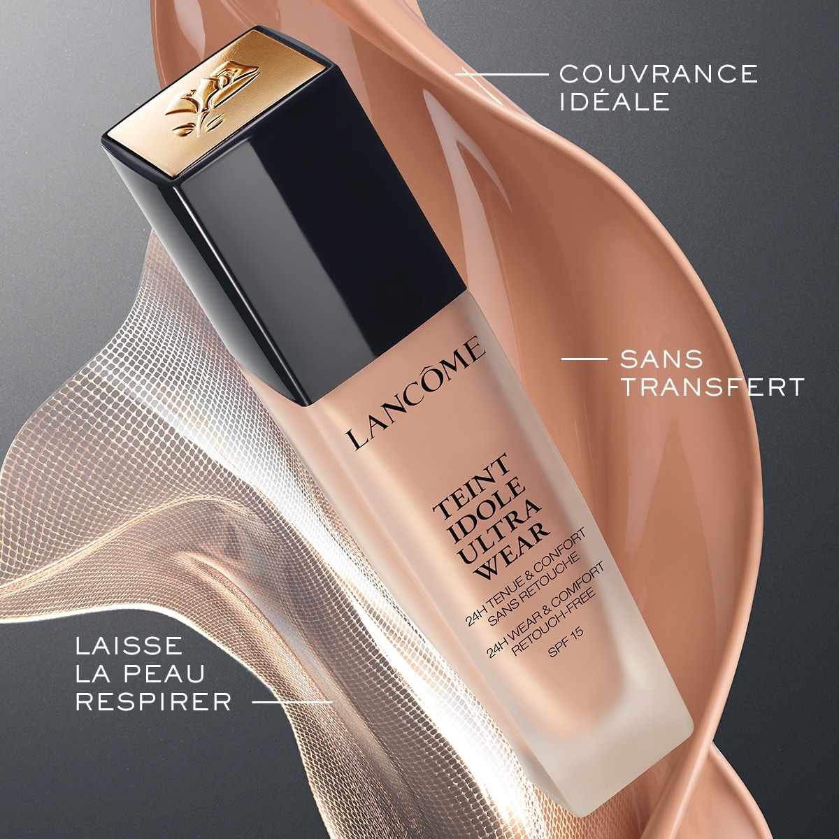 LANCÔME Teint Idole Ultra Wear All Over Concealer Correcteur et Fond de Teint 2 en 1 - Tenue &  Hydratation 24h