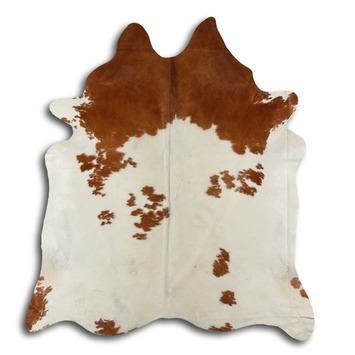 Koeienhuid Vloerkleed Bruin Wit 10 mm 180x200 cm