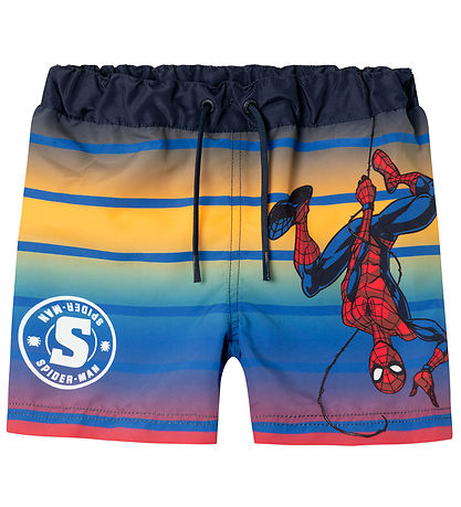 Name It Bådeshorts - NmmMelvin Spiderman - Dark Sapphire