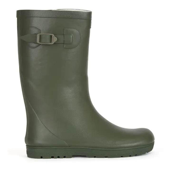Aigle Bottes De Pluie Woody-Pop Fourrées | Khaki