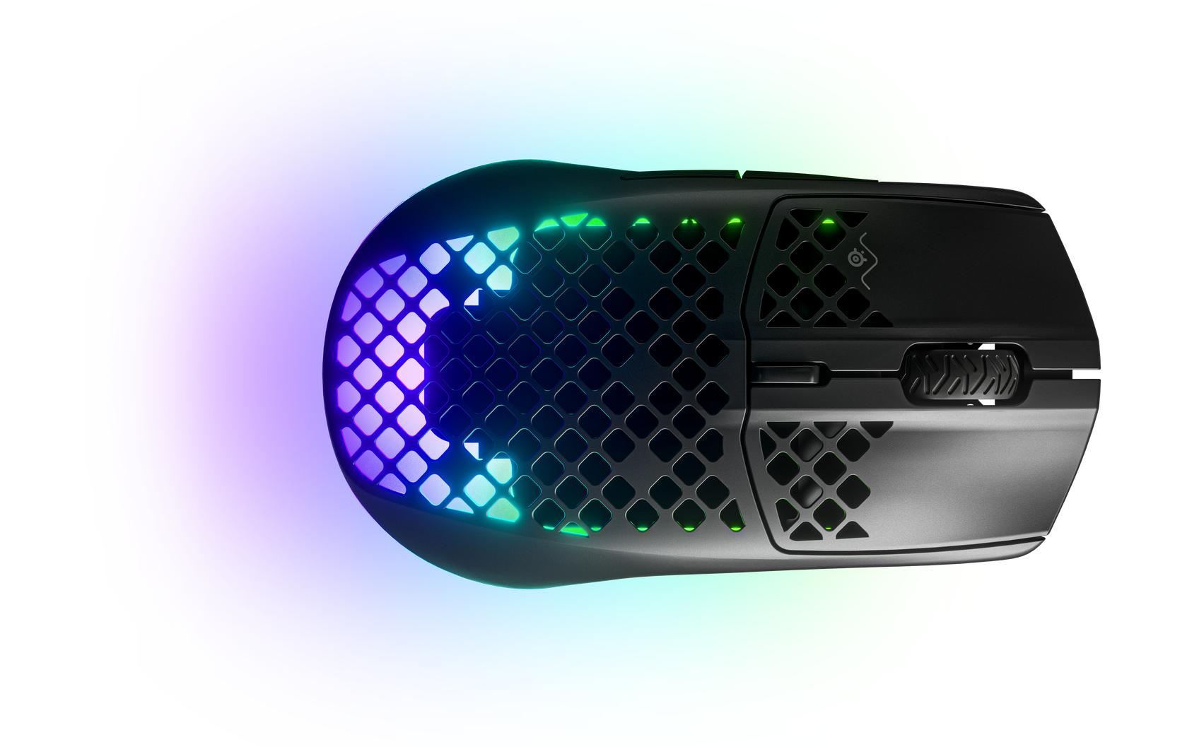 Gaming-Maus Aerox 3 Wireless SchwarzErgonomische, drahtlose Gaming-Mouse mit RGB-Beleuchtung