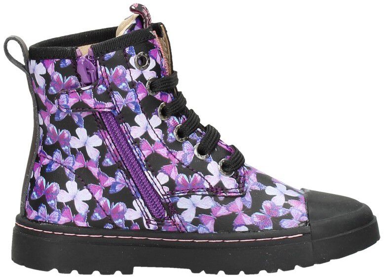 Shoesme Veterschoen hoog zwart