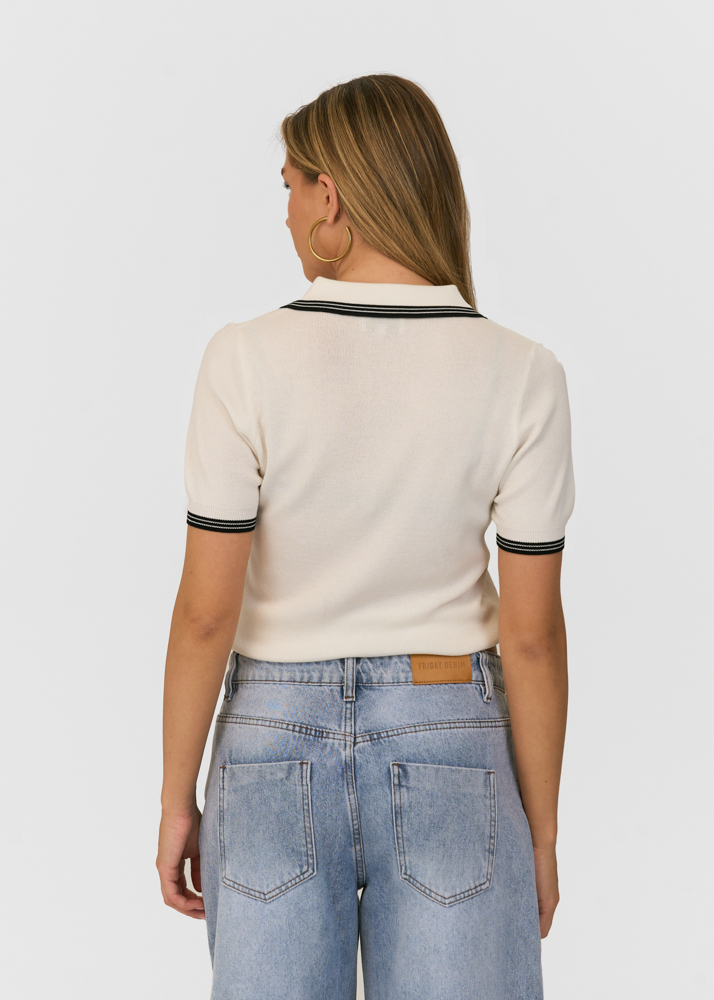 Friday Denim polo creme
