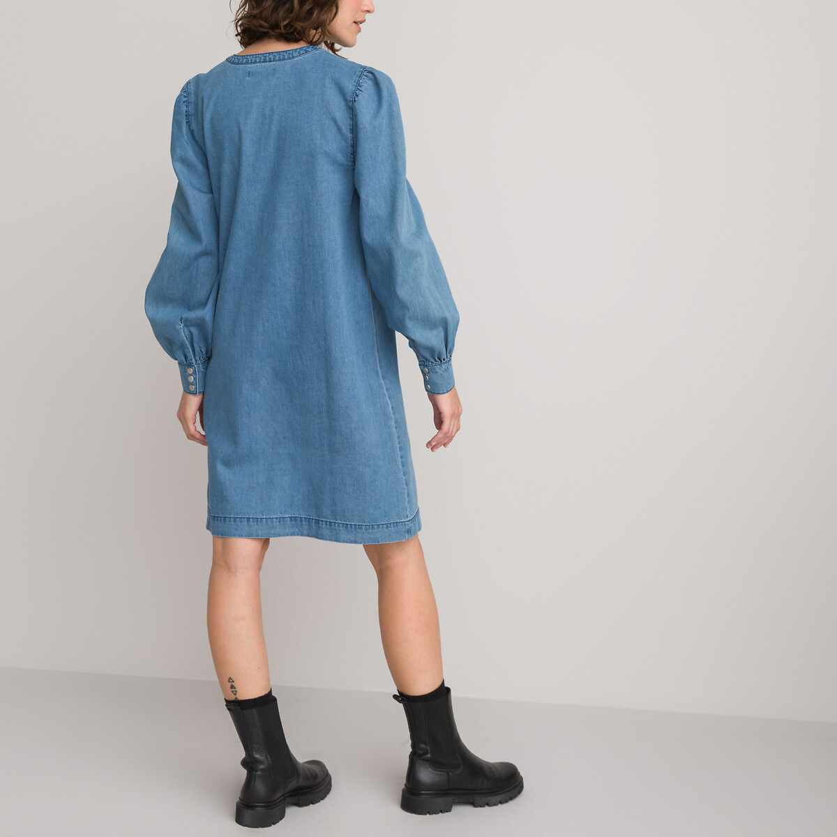 COLEÇÕES LA REDOUTE<br>Vestido de maternidade em jeans