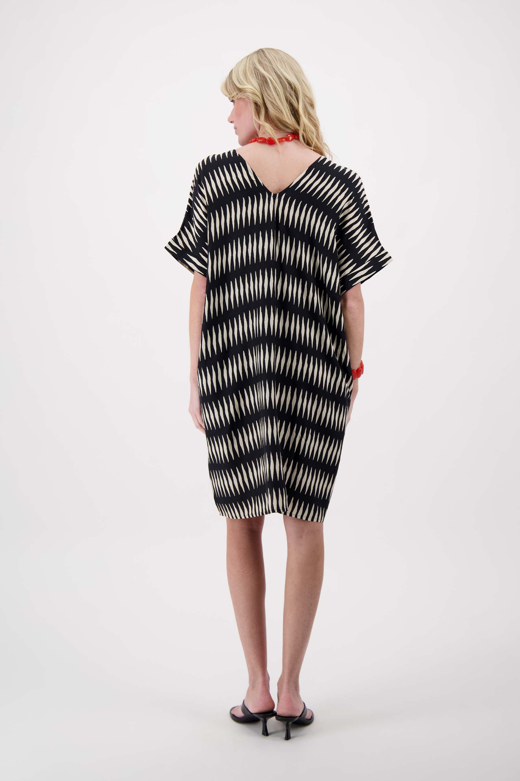 jurk met grafische print