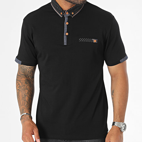 Polo Manches Courtes Noir