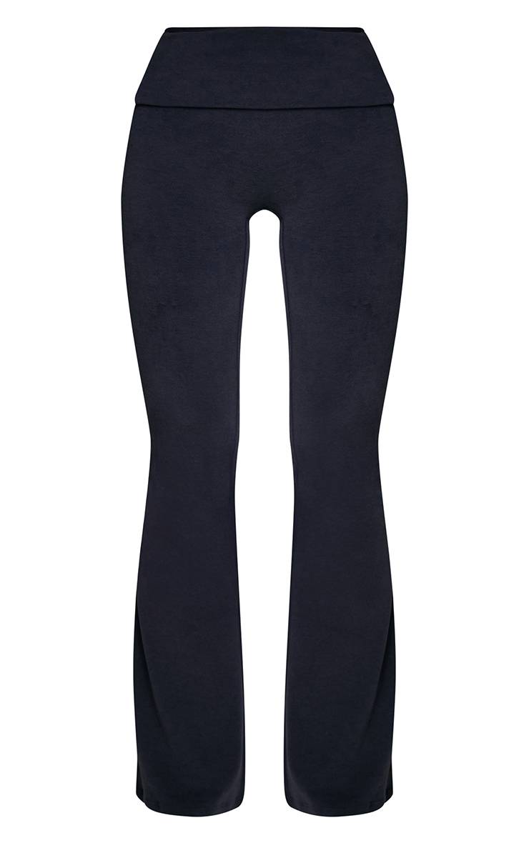 Bleu Marine Pantalon De Yoga En Coton Doux Mélange Prune Profond