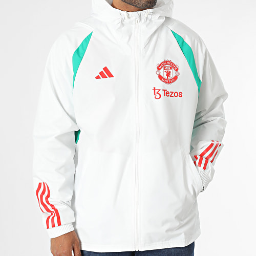Coupe-Vent Capuche Manchester United IA7297 Blanc