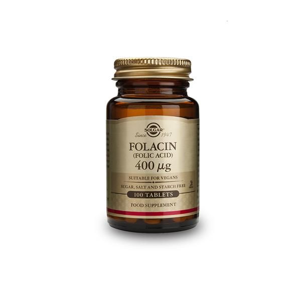 Folacin Ácido Fólico 400 Mcg