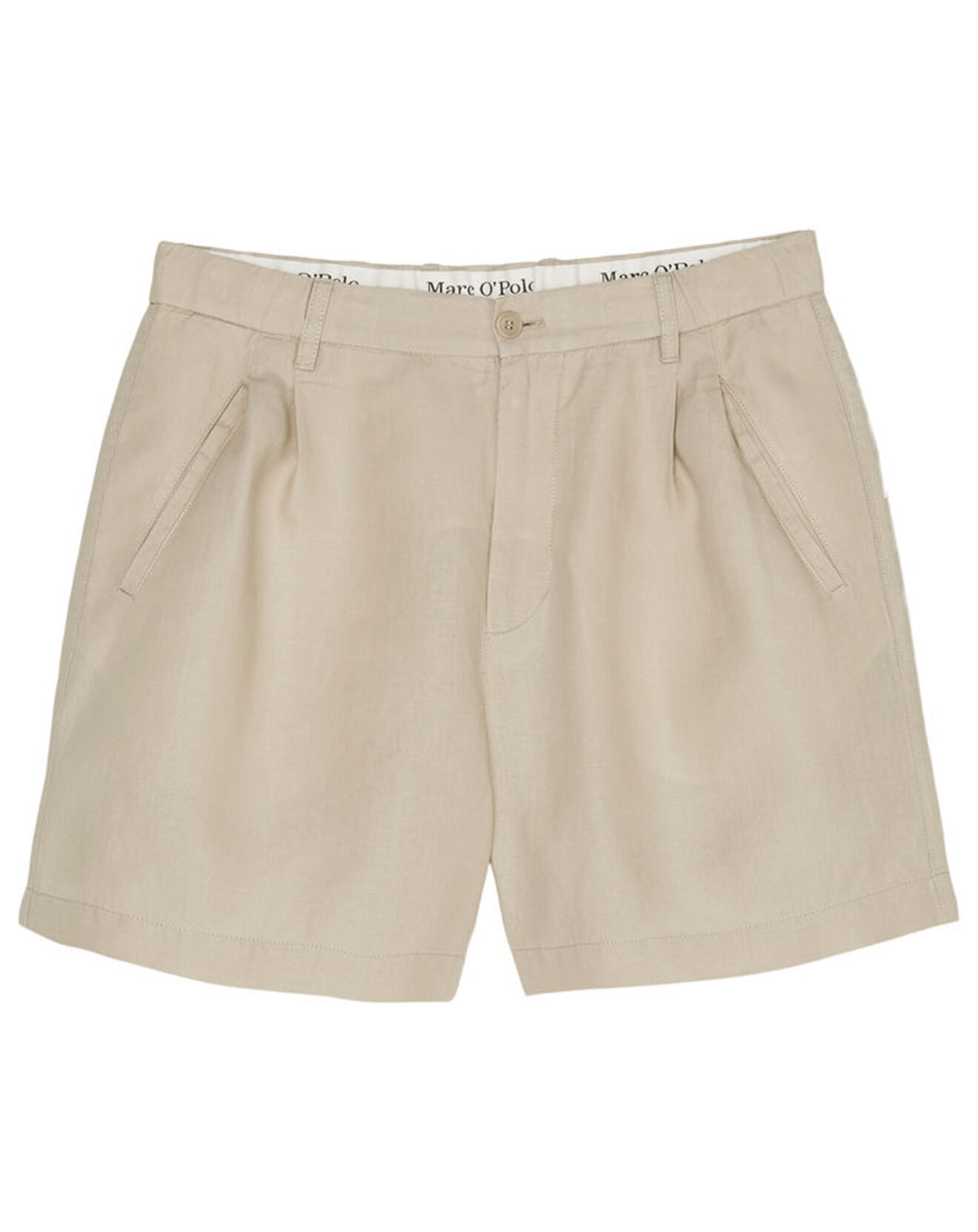 Marc O'Polo Short 100% Lin Lavsjo Pinces beige