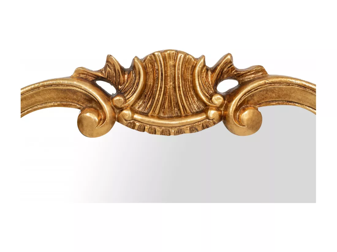 Miroir Baroque avec cadre doré - Bois - 69x91cm