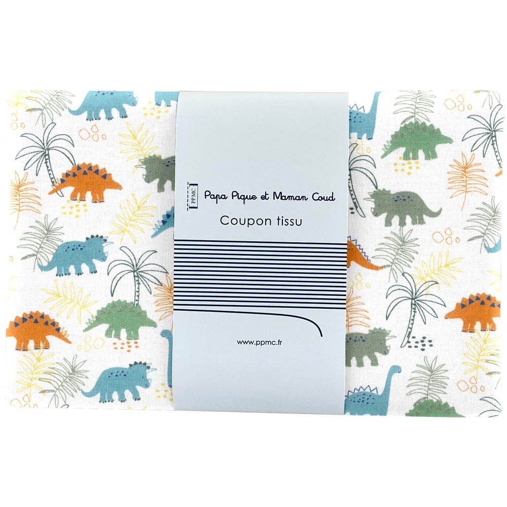 Coupon Tissu 1 M Dinosaures Ex1061