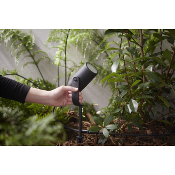 Philips Hue tuinspot Lily zwart - wit en gekleurd licht 8W - 1 spot