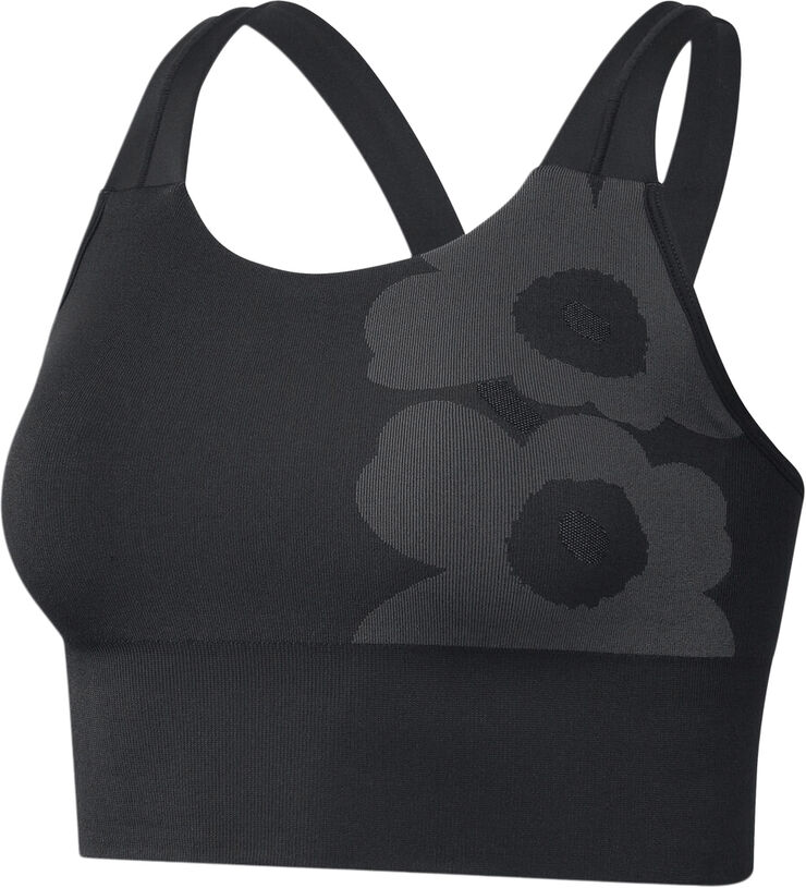 adidas Marimekko Aeroknit Long Line bh Sort