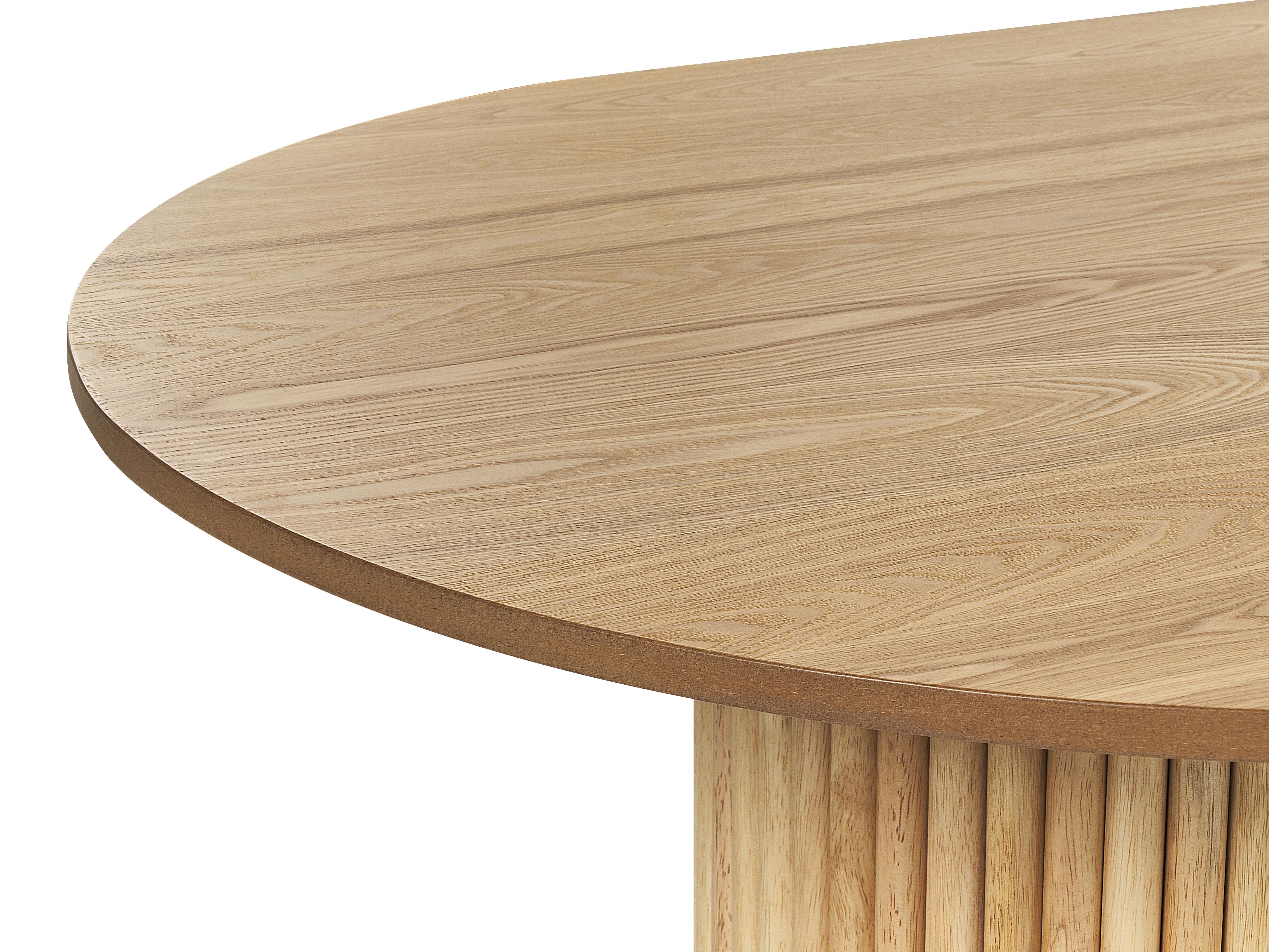 Eettafel SHERIDAN Natuurlijk essenhout 100 cm 180 cm
